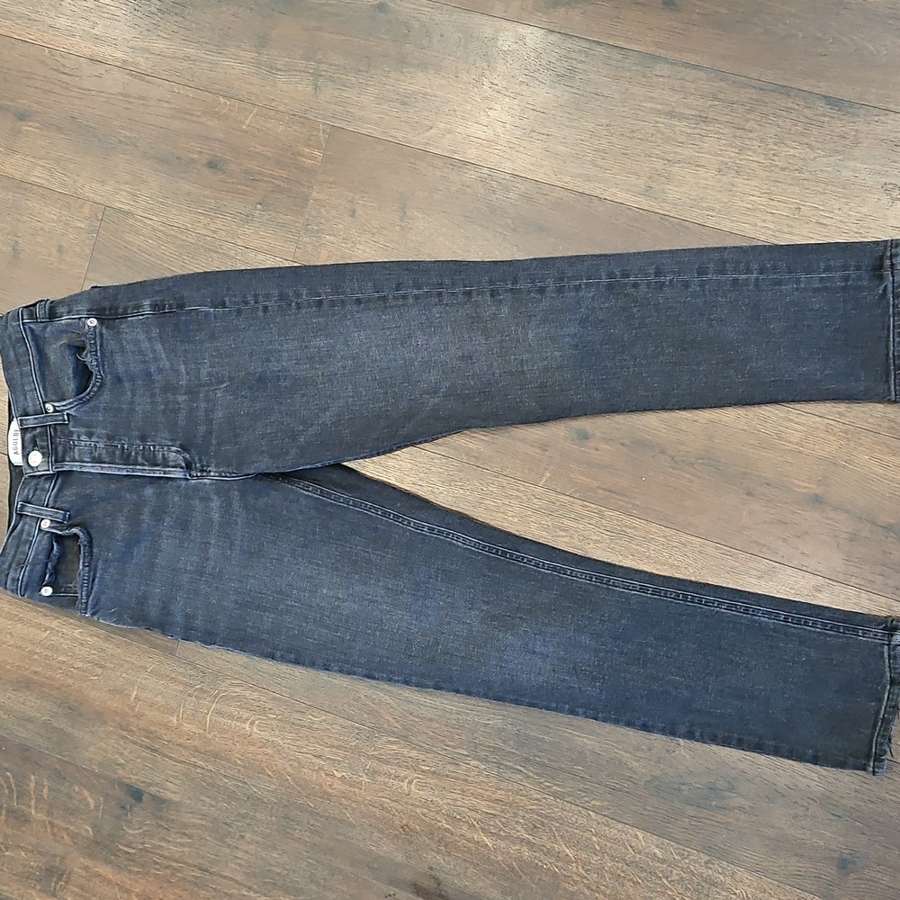 New Agolde  Jeans 25 High Rise Slim Straight  Button Fly New